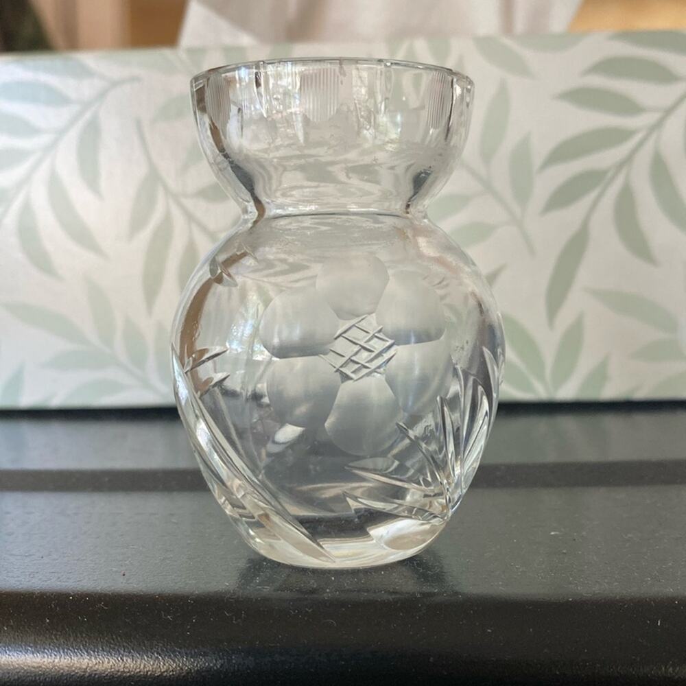 Vintage Small Nachtmann Bleikristall Crystal‎ bud Vase